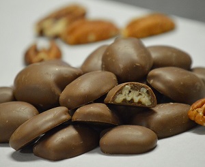 8 oz. Milk Chocolate Covered Pecans in box